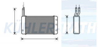 Heizkhler passend fr Rover