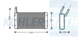 Heizkhler passend fr Land Rover