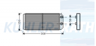 Heizkhler passend fr Rover