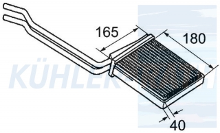 Heizkhler passend fr Mercedes-Benz