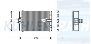 Heizkhler passend fr Mercedes-Benz
