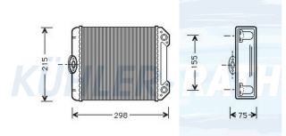 Heizkhler passend fr Mercedes-Benz