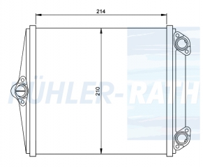 Heizkhler passend fr Mercedes-Benz