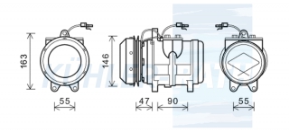 Kompressor passend fr John Deere