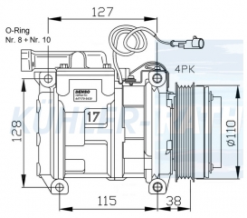 Kompressor passend fr Iveco/Astra