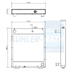 Wasserk�hler passend f�r John Deere