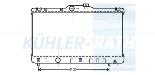 Wasserkhler passend fr Toyota