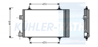 Kondensator passend fr Peugeot/Citron