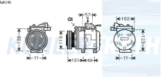 Kompressor passend fr Hyundai/Kia