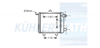 Zusatzkhler passend fr Audi