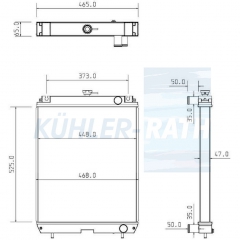 Wasserk�hler passend f�r Yanmar