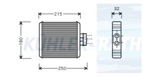 Heizkhler passend fr VW/Seat/Skoda/Audi