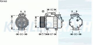 Kompressor passend fr Ford