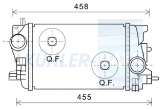 Ladeluftkhler passend fr Opel