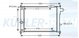 Wasserk�hler passend f�r Opel