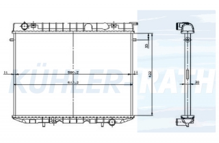 Wasserkhler passend fr Opel