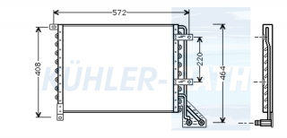 Kondensator passend fr Fiat/Lancia