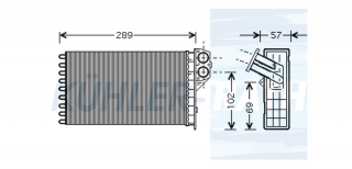 Heizkhler passend fr Peugeot