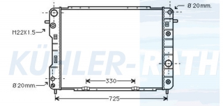 Wasserk�hler passend f�r Opel