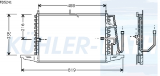 Kondensator passend fr Ford