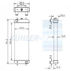 Wasserk�hler passend f�r Kobelco