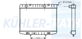 Wasserkhler passend fr Opel