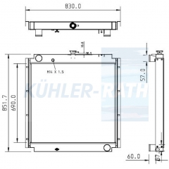 Wasserk�hler passend f�r Cummins