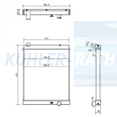 Wasserkhler passend fr Mitsubishi