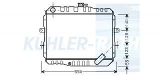 Wasserkhler passend fr Mitsubishi