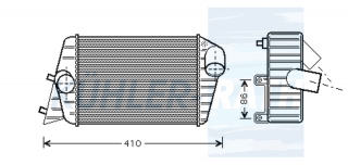Ladeluftkhler passend fr Fiat