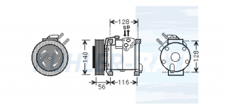 Kompressor passend fr Chrysler/Dodge