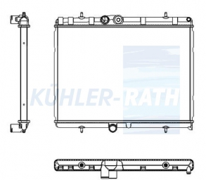 Wasserkhler passend fr Peugeot/Citron