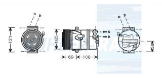 Kompressor passend fr Opel