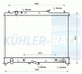 Wasserkhler passend fr Mazda