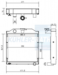 Wasserkhler passend fr Iseki