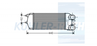 Ladeluftkhler passend fr Citron/Peugeot