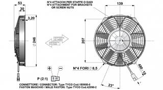 Ventilator passend fr Comex