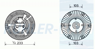 Viscokupplung passend fr Iveco