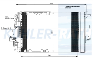 Kondensator passend fr Opel