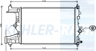 Wasserkhler passend fr Opel/Chevrolet