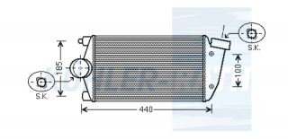 Ladeluftkhler passend fr Porsche