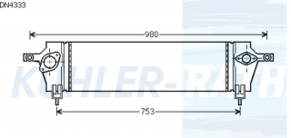 Ladeluftkhler passend fr Nissan