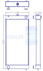 Wasserkhler passend fr Komatsu