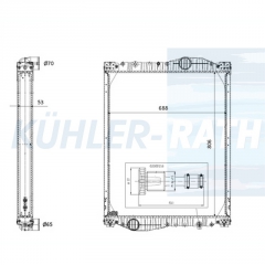 Wasserkhler passend fr MAN/Neoplan