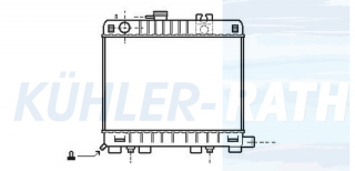 Wasserkhler passend fr BMW