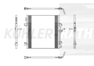 Kondensator passend fr Dodge/Jeep