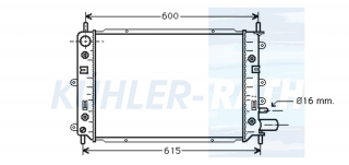 Wasserkhler passend fr Ford