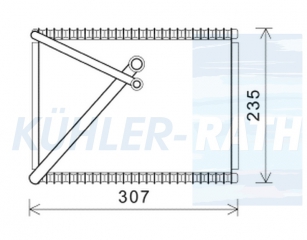 Verdampfer passend fr Volvo