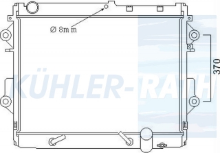 Wasserkhler passend fr Toyota