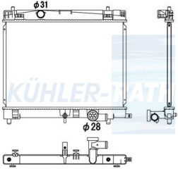 Wasserkhler passend fr Toyota